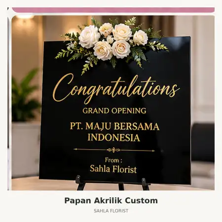 Papan Bunga Akrilik Karawang Timur